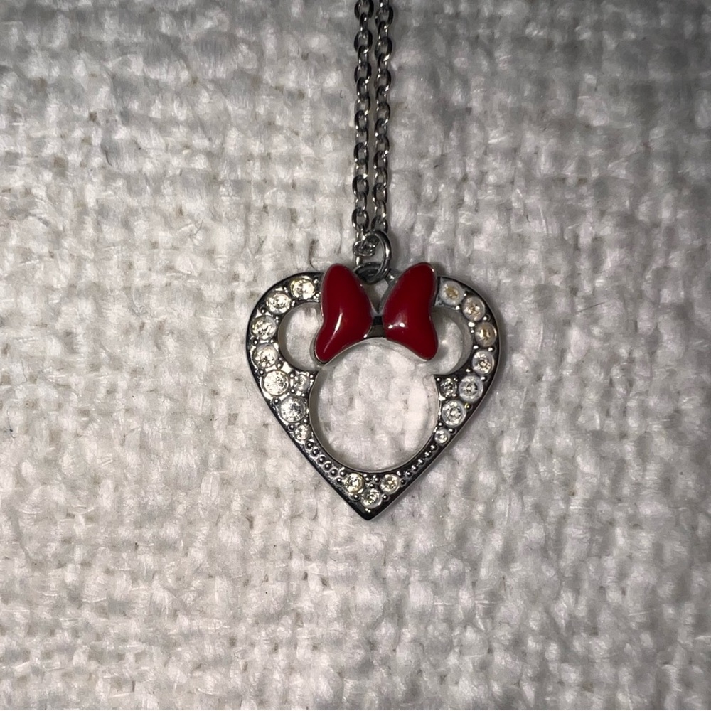 Minnie Mouse Swarovski necklace